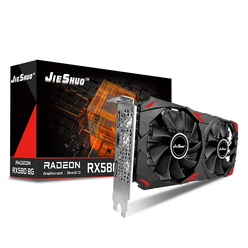 Rx 580 8Gb 2048Sp Gpu - Kartu Grafis JIESHUO AMD RX 580