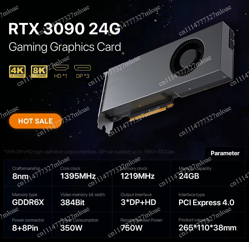 Rtx 3090 24Gb Graphics Card - Kartu Grafis RTX 3090 DDR6X, RTX
