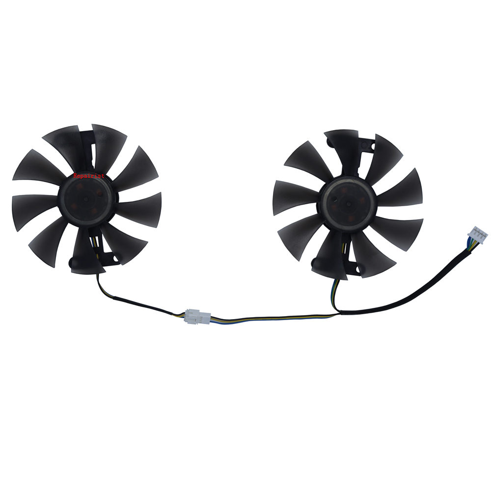 2 buah/set, kipas kartu Video, - Rx 580 8Gb 2048Sp Gpu ulasan dan harga