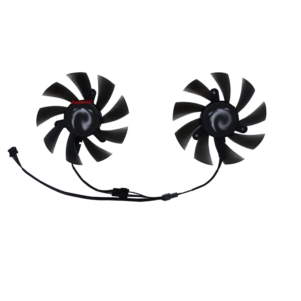 2 buah/set, kipas kartu grafis - Rx 580 8Gb 2048Sp Gpu ulasan dan harga